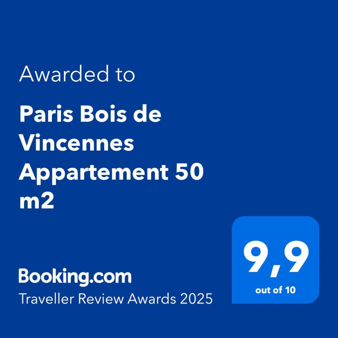 Paris Bois De Vincennes Appartement 50 M2 Exteriör bild